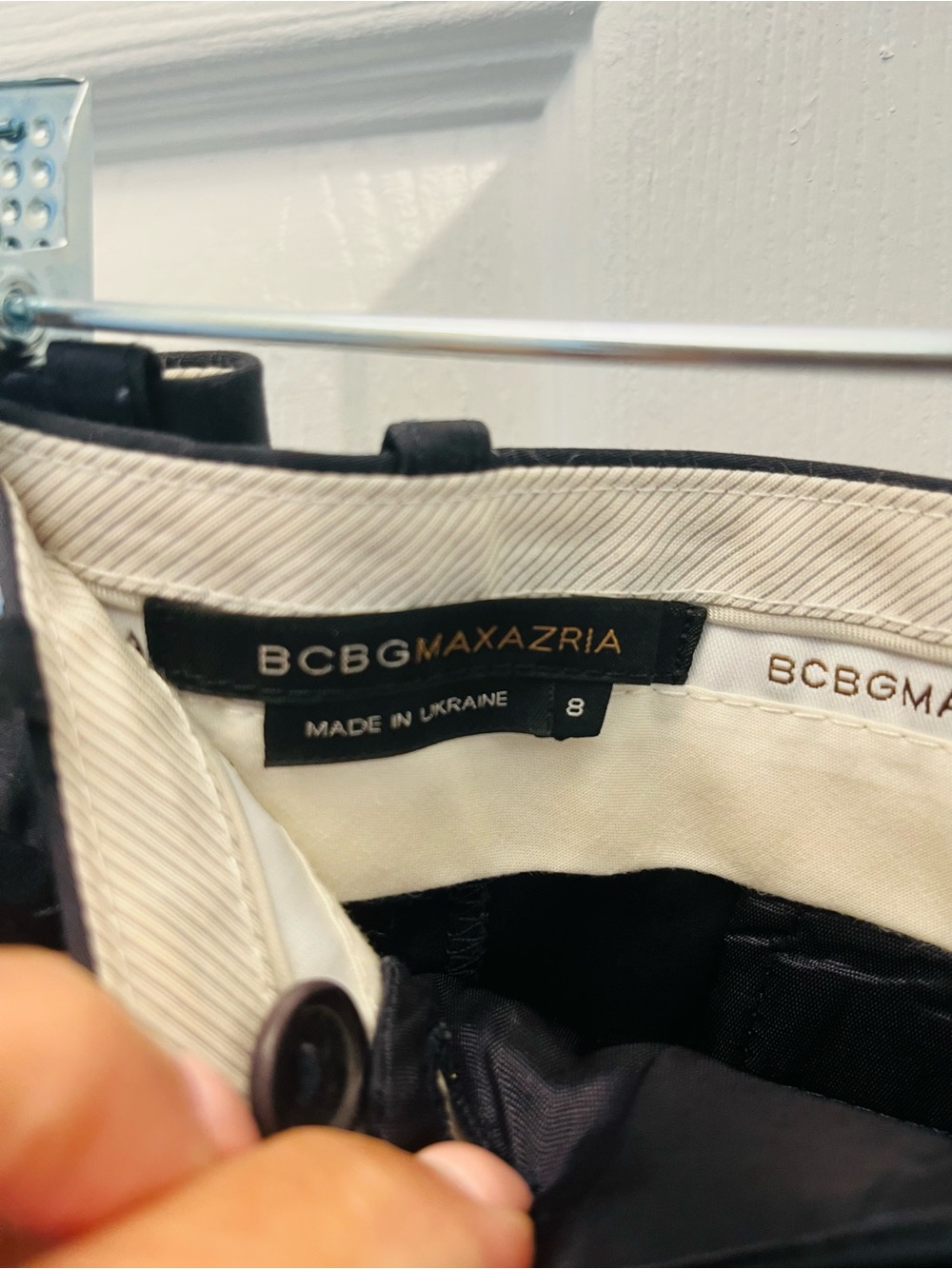 BCBGMAXAZRIA woman navy Dress Pants - Size 8